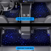 Alfombrillas Universales para Automóvil con Luces LED, Modelo Popular, Personalizadas, al por Mayor, para Toyota, Honda, Alfombrillas Decorativas para el Interior del Automóvil, Alfombrillas con Diseño de Cielo Estrellado