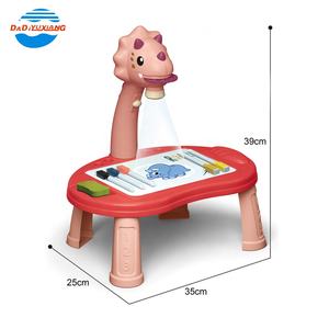 لوح رسم للأطفال مع جهاز عرض على شكل ديناصور للتعلم المبكر، حامل مغناطيسي للرسم والكتابة - Product Image 5