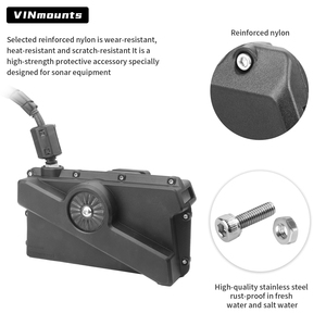 Housse en nylon VINmounts pour transducteur sonar LVS62, protection anti-collision pour détecteur de poissons, kayak marin, pêche - Product Image 5