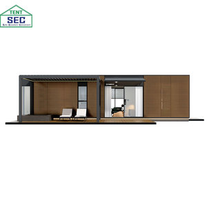 Maisonnette préfabriquée modulaire <span class=keywords><strong>de</strong></span> luxe en alliage d'aluminium, fabriquée en Chine, avec cuisine et salle <span class=keywords><strong>de</strong></span> bain. - Product Image 1
