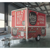 Friteuse en acier inoxydable 304 AUSTAR 2026 certifiée CE pour la vente de café, barbecue, crème glacée, burgers, pizzas, bière et autres aliments en mobile food truck en Australie