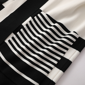 Custom <strong>Lady</strong> Summer V Neck Long Knit Sweater <strong>Sleeveless</strong> Stripe Pocket Belt Women Long <strong>Cardigan</strong> - Product Image 4