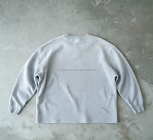 Camiseta de Manga Larga de Algodón Térmico de Alta Calidad Personalizada, Camiseta Vintage Lavada con Ácido, Camiseta con Estampado DTG para Hombre - Product Image 2