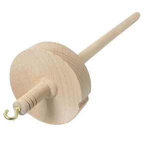 Drop Spindle Top Wheel Spinner Hand Cranked Wooden Spinning Wheel Outil de filature <span class=keywords><strong>en</strong></span> <span class=keywords><strong>bois</strong></span> pour débutants - Product Image 2