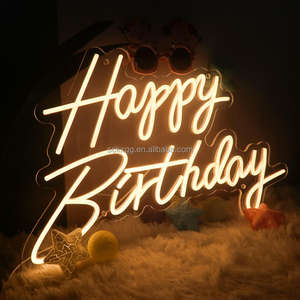 USB Powered <b>LED</b> <b>Neon</b> Light 'Happy Birthday' <b>Sign</b> Quick Delivery Home Party Decoration Set US Stock - Product Image 4