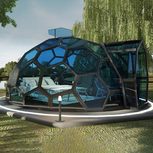 Nhà Máy Tùy Chỉnh Gió Tuyết Kháng Mùa Đông Nhà Glamping Đo ĐGeodesic Glass PC Lều Lều Mái Vòm Nhà - Product Image 1
