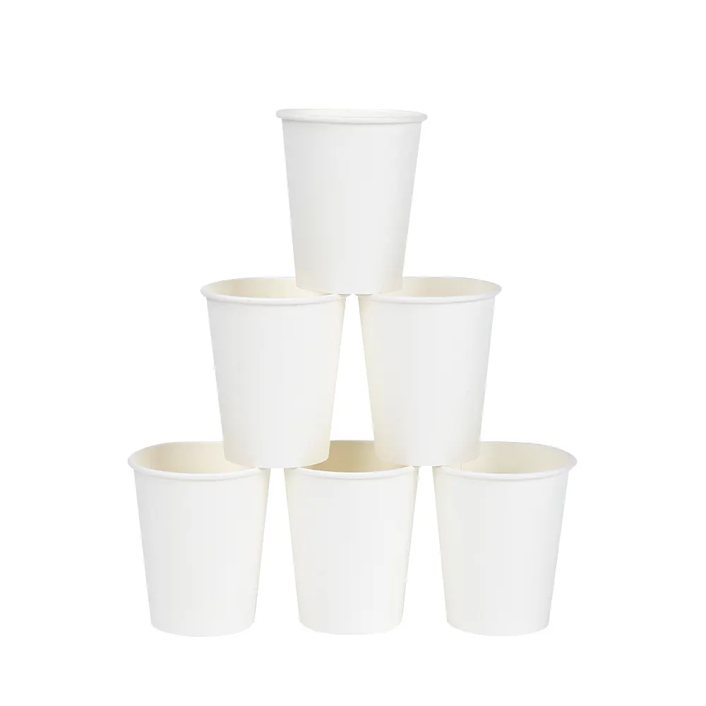 Đồ uống cốc cà phê tùy chỉnh cấp thực phẩm bao bì Container có thể tái chế 8 oz tường đơn Cà Phê Trà Sữa nước giải khát cốc cà phê