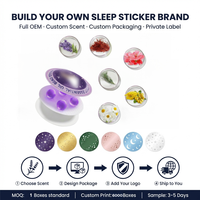 HLK Patch de Sommeil à l'Huile Essentielle de Lavande pour l'Aromathérapie, Aide au Sommeil Profond et Soulagement du Stress, Personnalisable OEM avec Billes Éclatantes