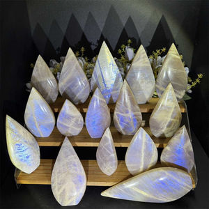 Ornamento in <span class=keywords><strong>Pietra</strong></span> <span class=keywords><strong>di</strong></span> <span class=keywords><strong>Luna</strong></span> <span class=keywords><strong>Blu</strong></span> Intagliata per Cristalloterapia, Decorazione Casa, Vendita all'Ingrosso - Product Image 4