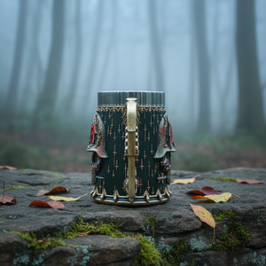 Taza de esqueleto de Halloween hecha a mano, tazas creativas únicas de acero inoxidable, <span class=keywords><strong>cerveza</strong></span>, café, resina, 3D, Calaveras, águila calva, <span class=keywords><strong>cerveza</strong></span> - Product Image 6