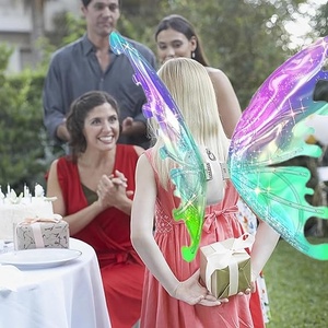 Light-up oyuncak peri kanatları kelebek prenses kanatları oyuncak köpüklü parlayan elektrikli kelebek-kanatları cadılar bayramı için noel hediyesi - Product Image 4