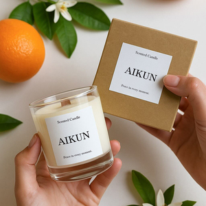AIKUN Factory <b>Bulk</b> OEM Private Label Manufacturer Aromatherapy <b>Candle</b> Scented <b>Candles</b> for Home Bedroom Spa Wellness Decor - Product Image 1