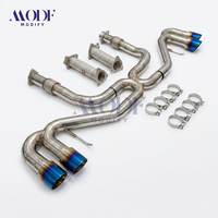 Système d'échappement pour Chevrolet Corvette C8 6.2L |   Collecteurs à haut débit + Tuyau intermédiaire en X + Système d'échappement Catback |   Pointes noires ou bleu brûlé