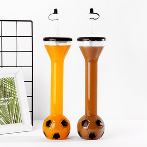 Cổ dài Thế giới bóng đá cup Nhựa cổ vũ bóng đá Lưu Niệm Hình dạng bia sân cup Bar bóng đá uống chai - Product Image 3