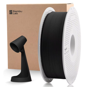 Filamento de Impresión 3D de PLA Reforzado con Fibra de Carbono, PLA-CF <span class=keywords><strong>Carbon</strong></span> Black 14100 de 1.75mm y 1kg con Bobina Reutilizable, Venta al Por Mayor - Product Image 1