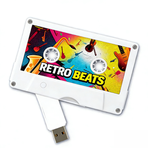 <span class=keywords><strong>แฟลช</strong></span><span class=keywords><strong>ได</strong></span>รฟ์ USB เทปคาสเซ็ตความเร็วสูง4GB 8GB 16GB 32GB 2.0 USB 64GB/3.0พลาสติกใหม่สำหรับบันทึกเพลง - Product Image 3