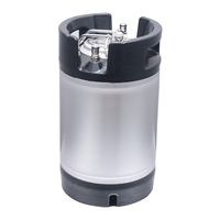 Poignée en caoutchouc corps de fût en acier inoxydable fûts de verrouillage à bille 6.5L/9.5L/12L/19L baril de fût de cornélius 1.7/2.5/3.17/5 gallon
