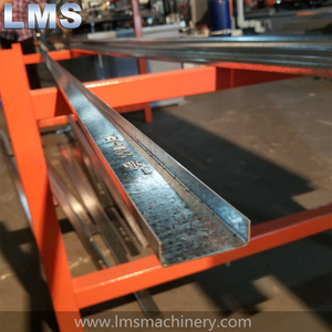<span class=keywords><strong>Purline</strong></span> acero galvanizado estante rodante sombrero Purlin máquina formadora de rollos nuevo para planta de fabricación clave PLC Motor rodamiento motor - Product Image 2