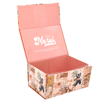 Boîte Cadeau d'Emballage Magnétique Personnalisée avec Ruban pour Gâteaux, Biscuits, Cupcakes, Pâtisseries et Desserts