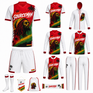 <span class=keywords><strong>Maillot</strong></span> de football hommage au troisième <span class=keywords><strong>maillot</strong></span> des Pays-Bas 2025-2026, thème Reggae, col blanc, FC Club Amsterdam - Product Image 3