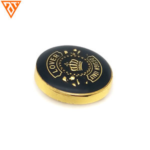 Fashionable logo Engraved Sewing Design Custom Coat <strong>Metal</strong> Gold Shank <strong>Button</strong> - Product Image 2