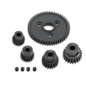 For TRAXXAS Slash 4X4 Metal SPUR GEAR 54T W/ 3 Pinion Gears 32P 16T 18T 20T 21T 54T