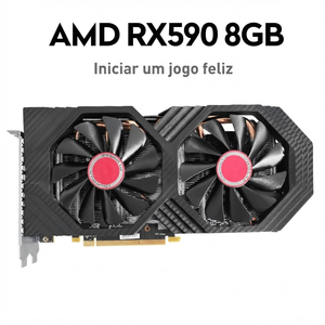 Carte graphique OEM Radeon 590 à double ventilateur, 256 bits, 8 Go de mémoire GDDR5, pour serveur de bureau, jeux e-sport, haute performance - Product Image 1