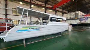 Bote <span class=keywords><strong>de</strong></span> aluminio Gospel <span class=keywords><strong>de</strong></span> 9 m (30 pies) con cabina, pontón Easy Craft, motor <span class=keywords><strong>de</strong></span> gasolina para <span class=keywords><strong>pesca</strong></span>, en venta - Product Image 5