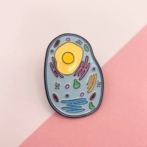 Broche de Ciencia Biológica, Pin de Solapa de Microbiólogo/Biólogo, Pin de Solapa Metálico, Pin de Esmalte de Célula Animal - Product Image 1