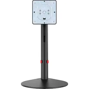 Hot sale professional low price adjustable computer stand desktop cylindrical metal computer display stand 19~27 inch monitor