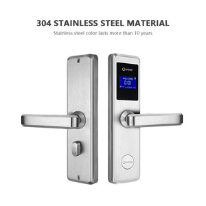 E4031 Stainless Steel Material Hotel Door <b>Lock</b> With Card/<b>Key</b>/Handset Unlock LCD Screen Anti-Theft & Eco-Friendly Design - Product Image 3