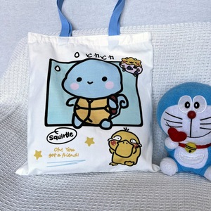 Bolsa de Compras Kawaii de Gran Capacidad, Bolsa de Hombro de Lona para Niños, Bolsa para Libros, Monedero, Bolsa de Pikachu con Llavero de Peluche - Product Image 5
