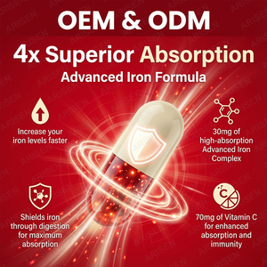 OEM <strong>Iron</strong> Capsule <strong>Iron</strong> <strong>Supplement</strong> Increase Levels Sucrosomial <strong>Iron</strong> Pills for <strong>Women</strong> and Men Vitamin C Anemia Energy Support - Product Image 2