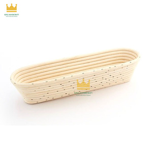 Natural Rattan Oval Banneton <b>Bread</b> Proofing <b>Basket</b> Eco-Friendly Sourdough Dough Rising <b>Basket</b> Bakery Supplies - Product Image 1
