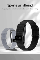 Gelang Pintar Kebugaran Kompatibel Android untuk Pasangan Pria-Pelacak Olahraga Desain Tanpa Layar Tahan Air IP68 Daya Tahan Baterai Lama
