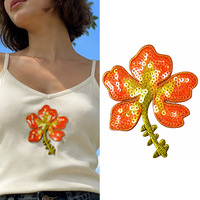 En gros, Patch brodé en tissu à sequins motif fleur de lys, thermocollant et à coudre, pour vêtements, bagages et vestes