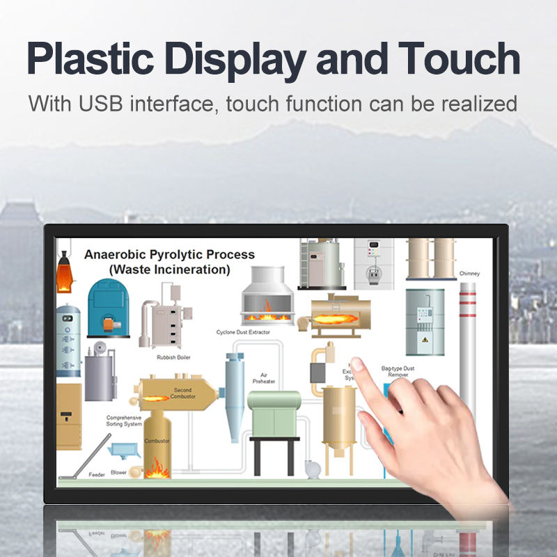 New 21.5" Wide Screen Full HD LCD LED Monitor with Wall Mount/ Desktop Stand Industrial Grade for Business Use