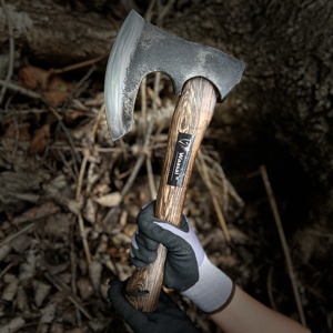 Vente chaude DIY Qualité Industrielle Large Lame Axes Couleur Carbonisée Manche En Bois De Chêne Hache À Bord Large Avec Prix De Dégagement Spot - Product Image 2