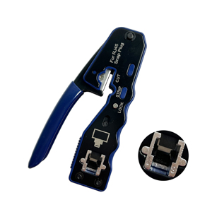 เครื่องมือเชื่อมต่อเครือข่าย RJ45 Eazy Cat5e Cat6 Cat7 คีมตัดสายอีเธอร์เน็ตแบบ Pass Through สำหรับ RJ45/RJ11 - Product Image 4