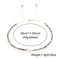 Bracelet en gros style bohème avec gravier de cristal naturel, perles de verre et perles de culture d'eau douce faites à la main, collier ras-du-cou pour femme, cadeau d'été pour la plage