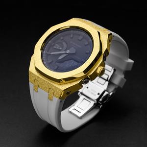 Caja de silicona color crema para GA2100, accesorios modificados para Royal Oak AP, esfera con diseño de cielo estrellado, correa y adornos unisex. - Product Image 3