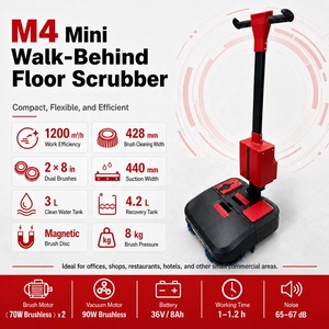GAOGE M4 US Stock 36V Magnetic Brush Disc Mini <b>Walk</b> Behind Floor Scrubber Dryer Floor Scrubber <b>Machine</b> for Shops Clinics - Product Image 3