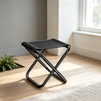 Chaise de plage pliable portable en acier léger pour la randonnée, le pique-nique, les voyages et la pêche