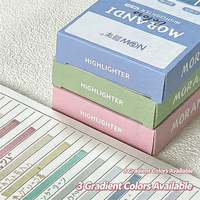 Lot de surligneurs pastel Macaron en gros – Stylos surligneurs multi-couleurs esthétiques à pointe biseautée pour l'école et le bureau