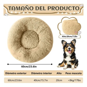 Camas para Perros y Gatos de 60 cm de Diámetro para Tamaños Medianos, Lavables - Product Image 2