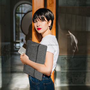 Custom Logo Multi-Function A4/A5 Envelope <b>Folder</b> Luxury Classic Felt <b>File</b> Sleeve Storage Cover with Strap/Button Document Bag - Product Image 5