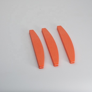Neue profession elle bunte Halbmond OEM Schwamm <span class=keywords><strong>Nagel</strong></span> puffer doppelseitige rosa <span class=keywords><strong>Nagel</strong></span> puffer Maniküre-Werkzeuge - Product Image 4
