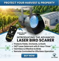 120 °   Répulsif laser rotatif pour oiseaux, système de dissuasion pour fermes et rizières, protection tout au long de la journée