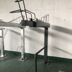 Cadre de vélo double étage en acier Zhuo Qian, argenté, 1900x1800mm, modèle Z&Q-001, ensemble de 4 pièces pour parking de vélos - Product Image 5