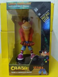 Figurines en résine PVC de haute qualité, 24 cm, en position debout, visage souriant, supports de téléphone portable, figurines d'anime <span class=keywords><strong>Crash</strong></span> <span class=keywords><strong>Bandicoot</strong></span> - Product Image 6